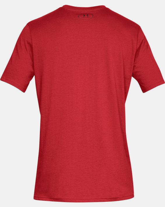 Herren UA Boxed Sportstyle Kurzarm-T-Shirt, Red, pdpMainDesktop image number 5